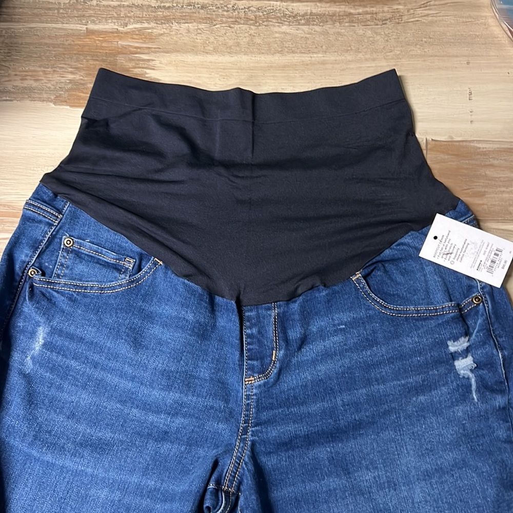 *SOLD*NWT Sonoma Maternity Over-The-Belly Bootcut Jeans Blue Size 8, 10, 16 - Picture 3 of 3